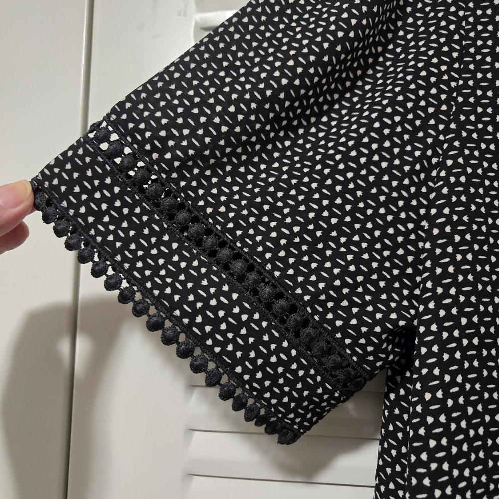 Ann Taylor Top Black Size M - Picture 2 of 7